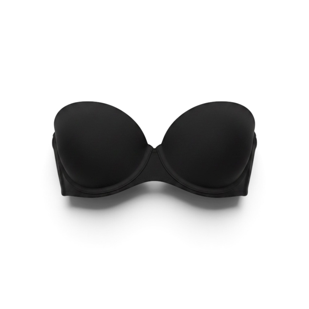 Spanx Up For Anything Strapless Bra Black 38C SmartGrip Secure Support Shapewear